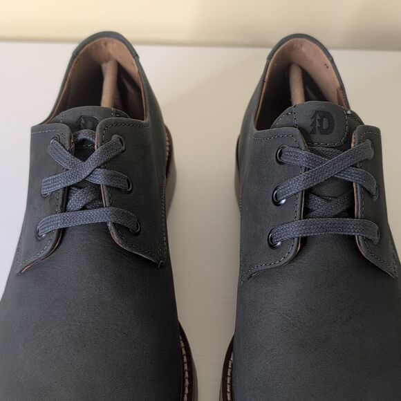 Dunham Men's 8 2E Clyde Plaintoe Dark Grey Suede Shoes, NEW - Picture 5 of 13